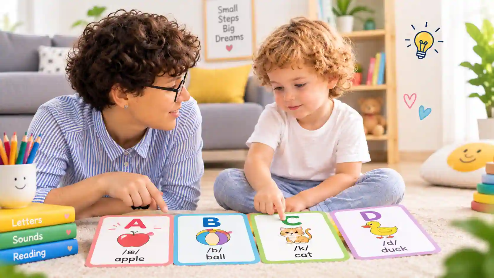 Phonics activities for LKG children to build early reading skills
